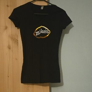 Next Level Apparel Black Tee with Logo